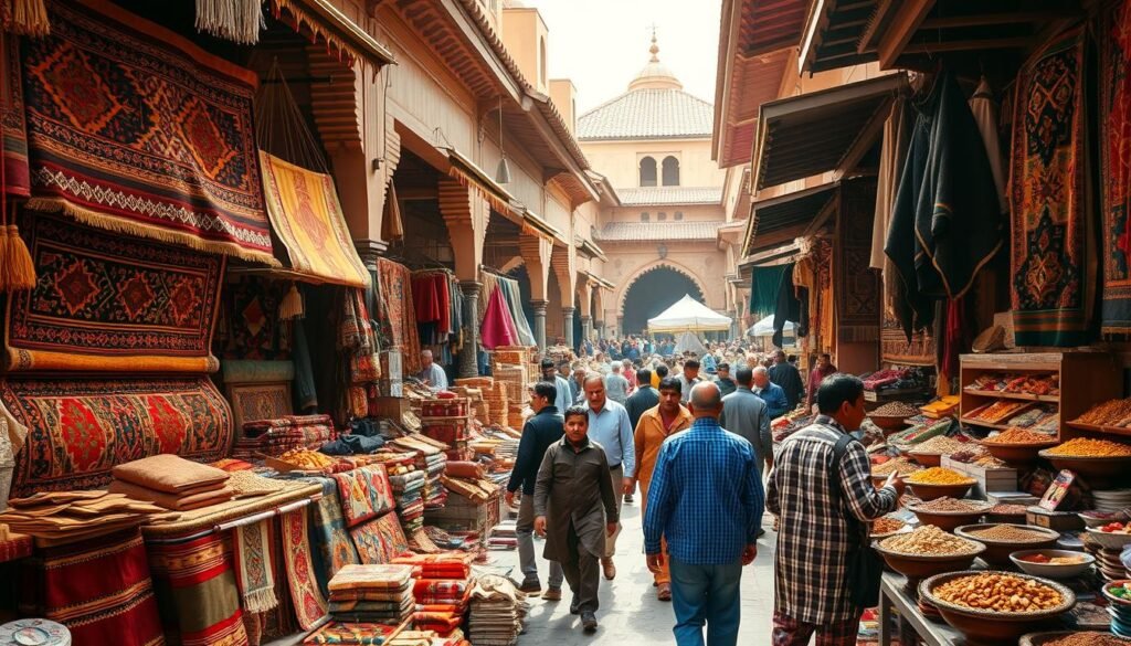 Moroccan market scene