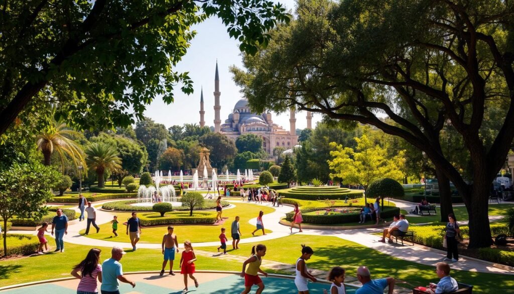 Family-friendly park in Casablanca