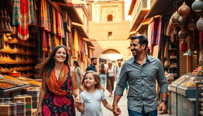 Family enjoying a Morocco vacation