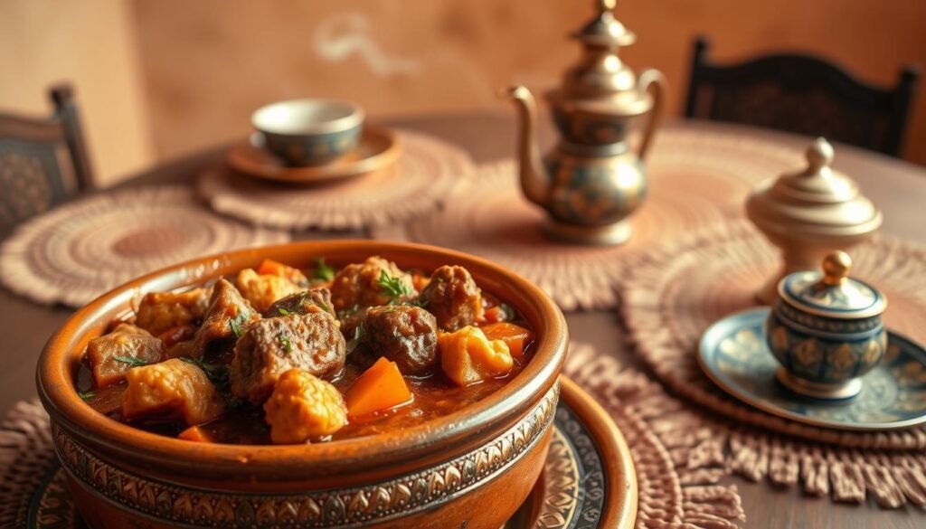 Moroccan tagine dish